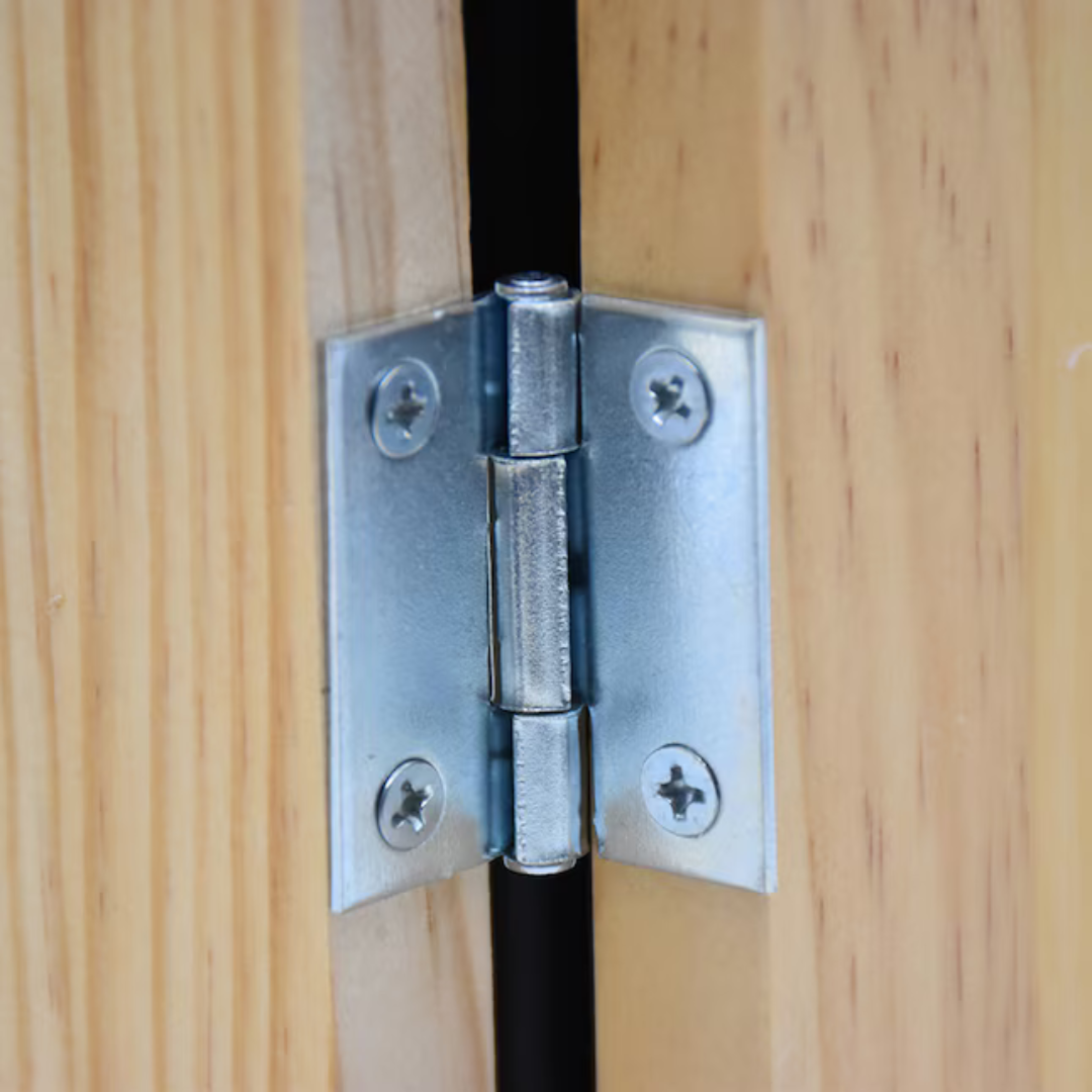 A-1 Hardware 1-1/2-in Silver Interior/Exterior Door Hinge (2 Pack)