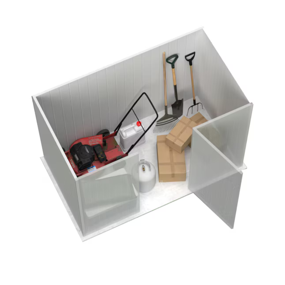 A-1 Hardware 6-ft x 8-ft Galvanized Steel Storage Shed