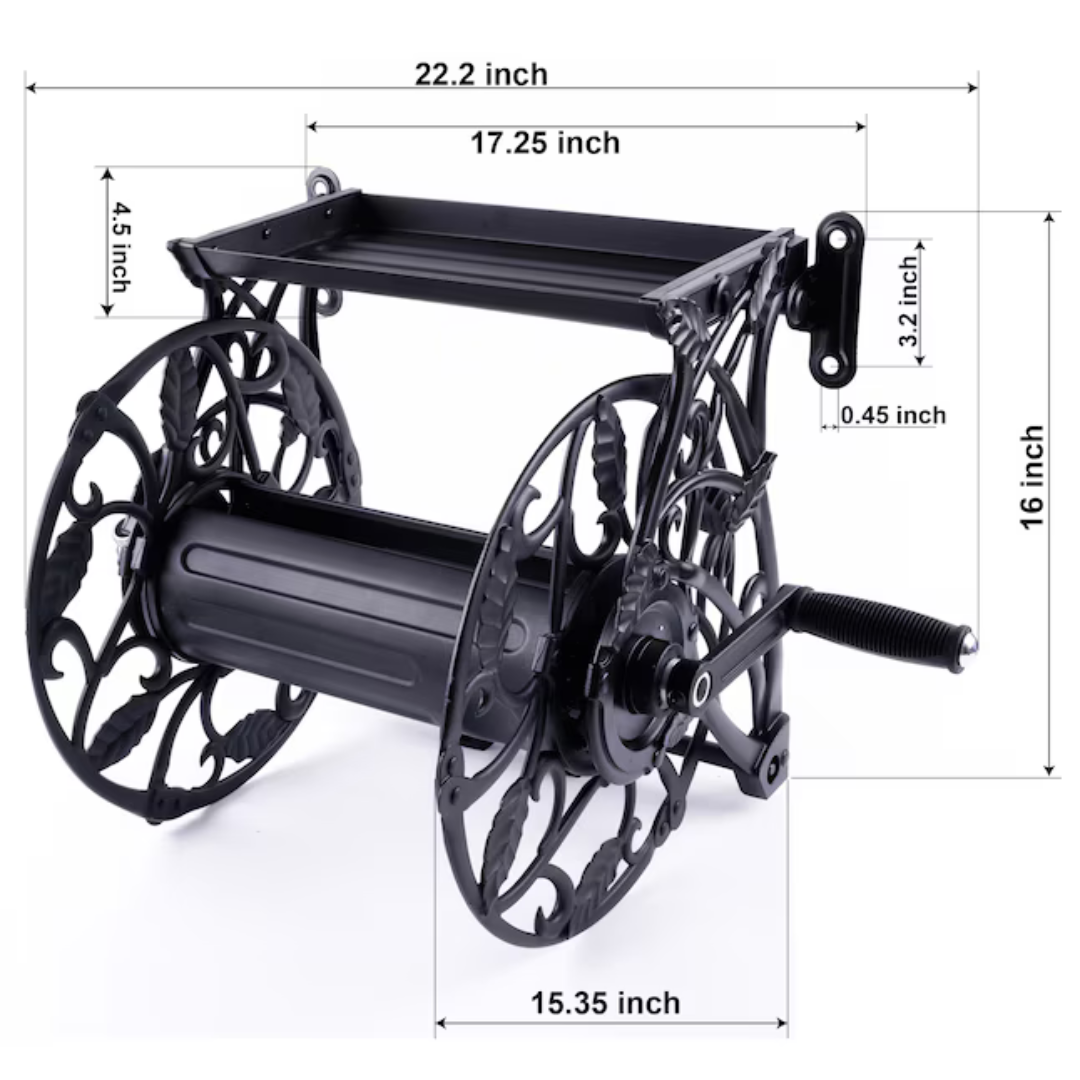 A-1 Hardware Aluminium 110-ft Wall-mount Hose Reel